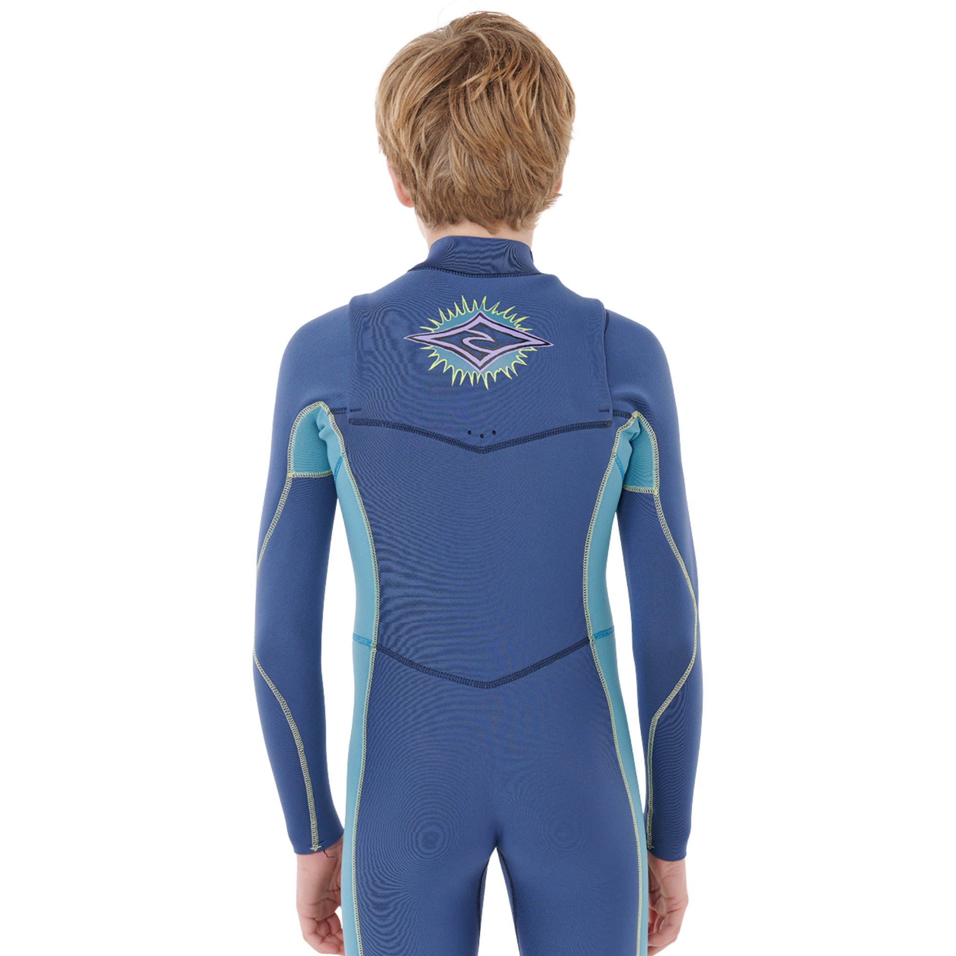 2026 Rip Curl Junior Dawn Patrol 3/2mm Chest Zip 147BFS - Light Navy